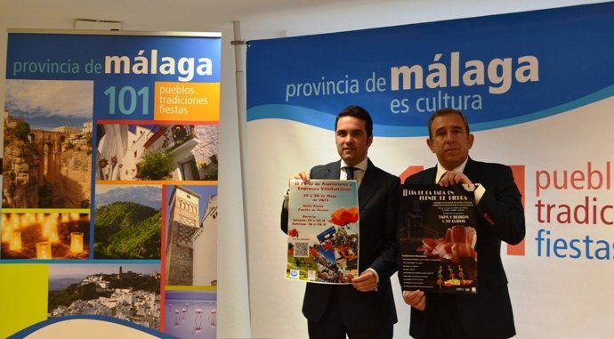 Presentación feria tapa fuente de piedra florido y alcalde francisco hidalgo