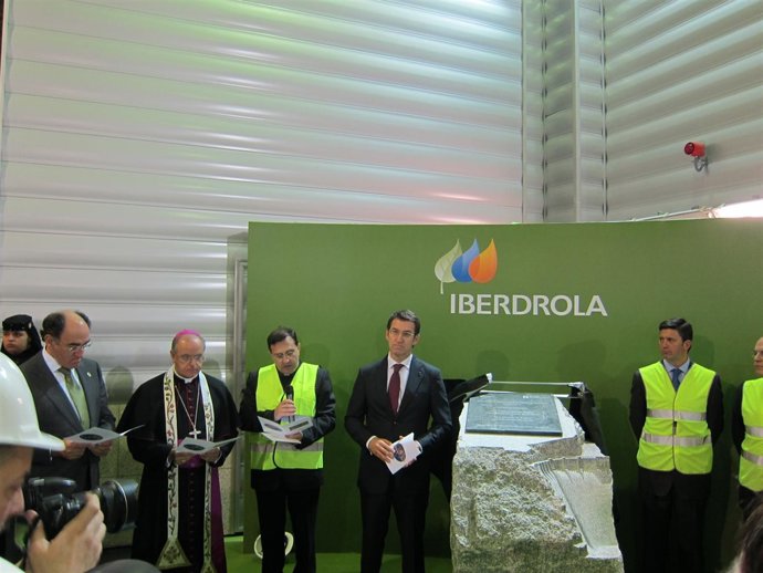 Acto de inauguración de la central Santo Estevo II de Iberdrola, en el Sil