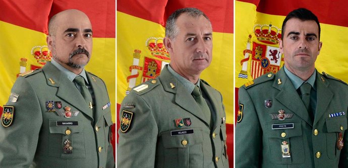 Los tres militares muertos en la base de la Legión en Viator (Almería)