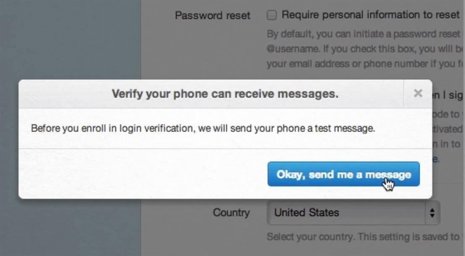 Twitter lanza la verificación de cuenta en dos pasos