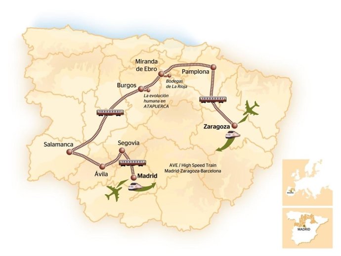 Rutas del tren Al Andalus