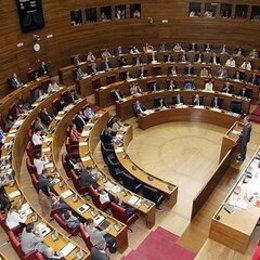 Imagen del hemiciclo de las Corts