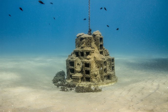 Modelo de boya ecológica instalada en Torredembarra
