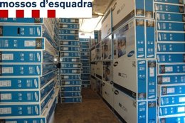 Televisores robados de un camión en la AP-7