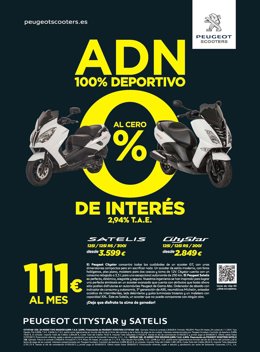 Cartel de Peugeot Scooters