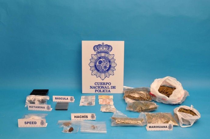 Droga incautada.