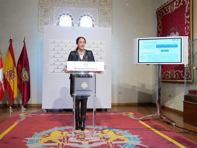 Laura Fernández en la Diputación de Valladolid.