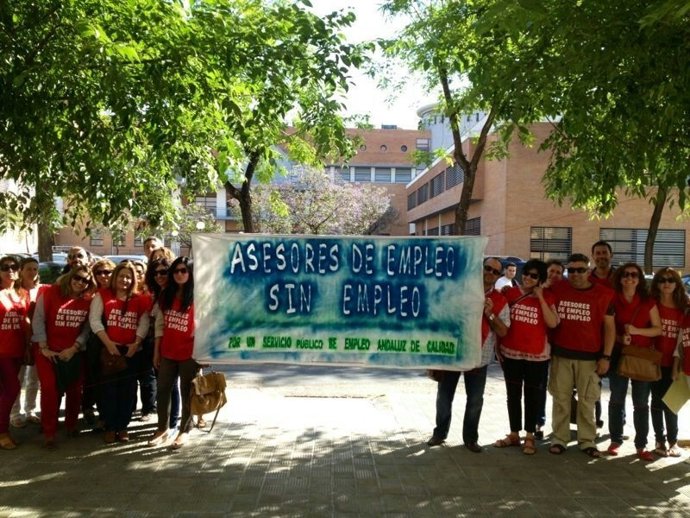 Concentraciones de exasesores y expromotores de empleo