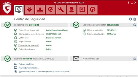 Pantallazo nuevo antivirus