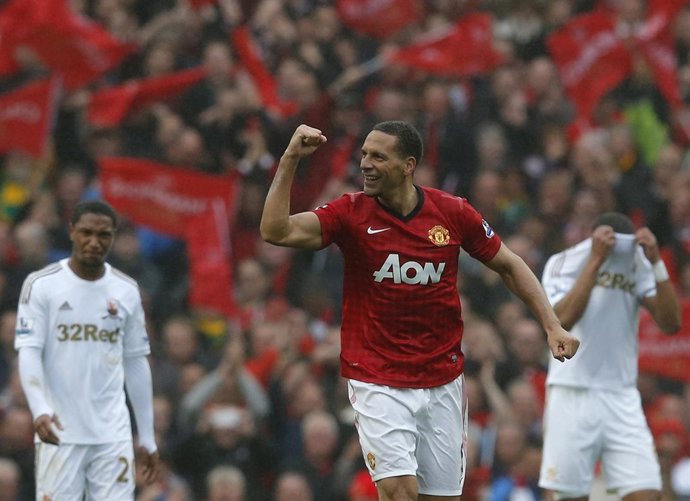 El defensa del Manchester United Rio Ferdinand