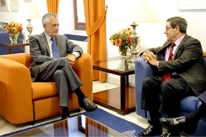 Griñán con el presidente de Kutxabank