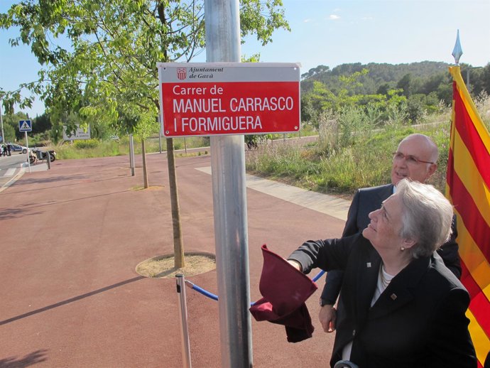Rosa Maria Carrasco y el líder de UDC, Josep Antoni Duran.