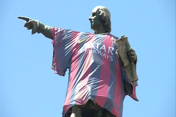Cristóbal Colón se viste del FC Barcelona