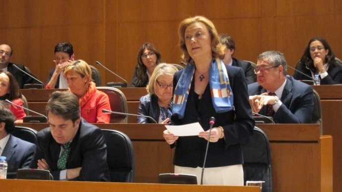 Luisa Fernanda Rudi, durante su intervención
