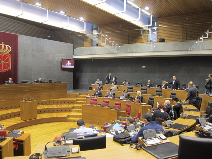 Pleno del Parlamento de Navarra.