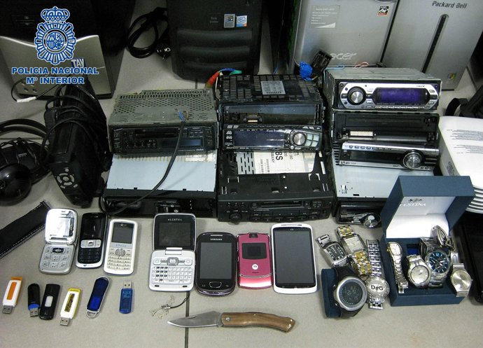 Algunos de los efectos recuperados