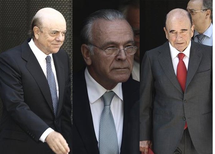 Montaje de Fainé, Botín y González