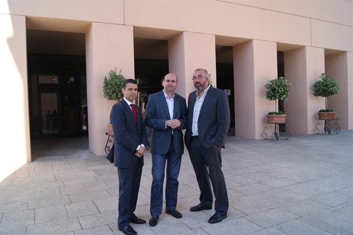 Los socialistas José Bernal, Francisco Conejo y David Valadez