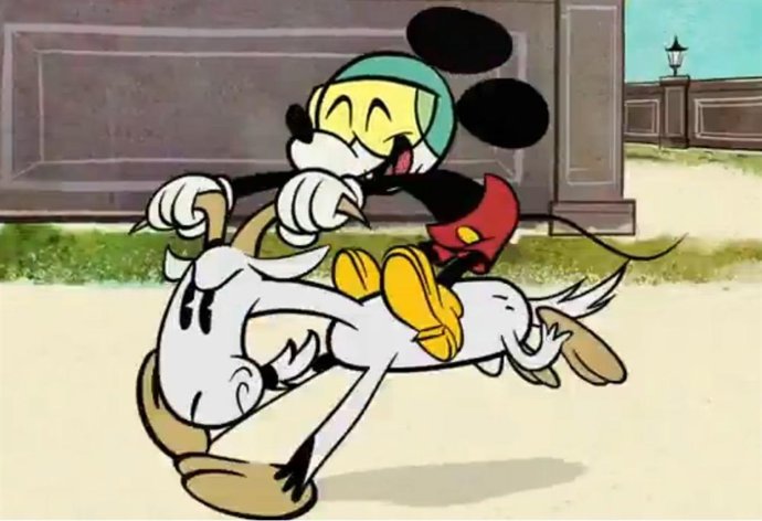 Mickey Mouse protagonizando uno de los 19 nuevos cortos 'Croissant de Triomphe'