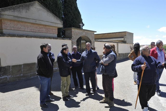 Cosculluela visita varias localidades oscenses afectadas por las lluvias de octu