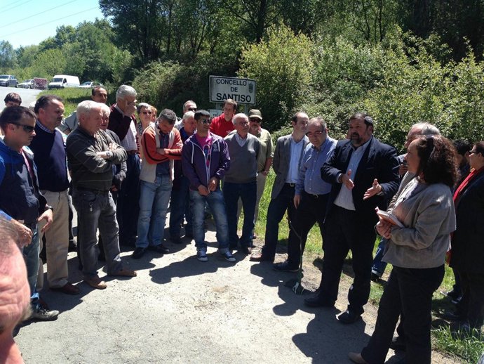 Alcaldes socialistas reunidos en Santiso este sábado
