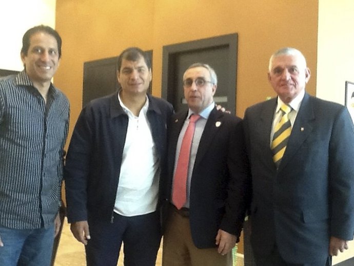 Alejandro Blanco se reúne con Rafael Correa en Ecuador