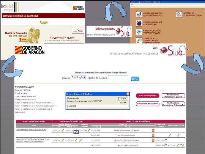 Sistema de Información Urbanística de Aragón.
