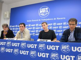 Representantes de UGT y CCOO.