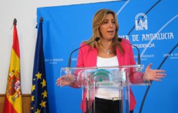 Susana Díaz, hoy ante los medios