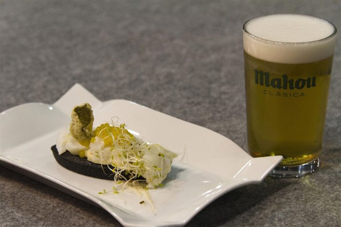 ÛLa Esquila', Bacalao en texturas con caviar de pimientos amarillos