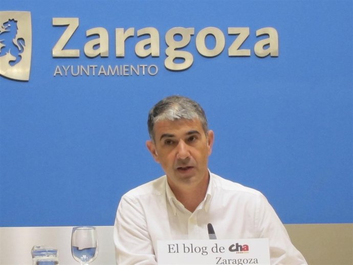 El portavoz de CHA en el Ayuntamiento, Juan Martin