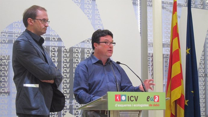 Joan Herrera (ICV) y Joan Josep Nuet (EUiA)