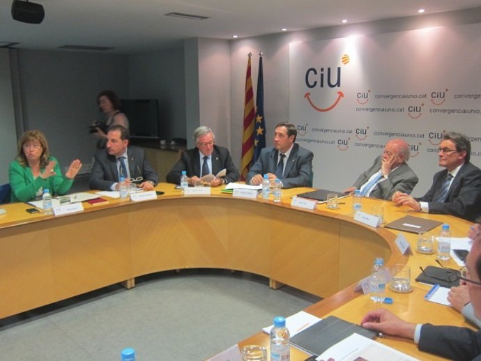 I.Rigau, R.Espadaler, X.Trias, J.M.Pelegrí, J.Pujol y Artur Mas