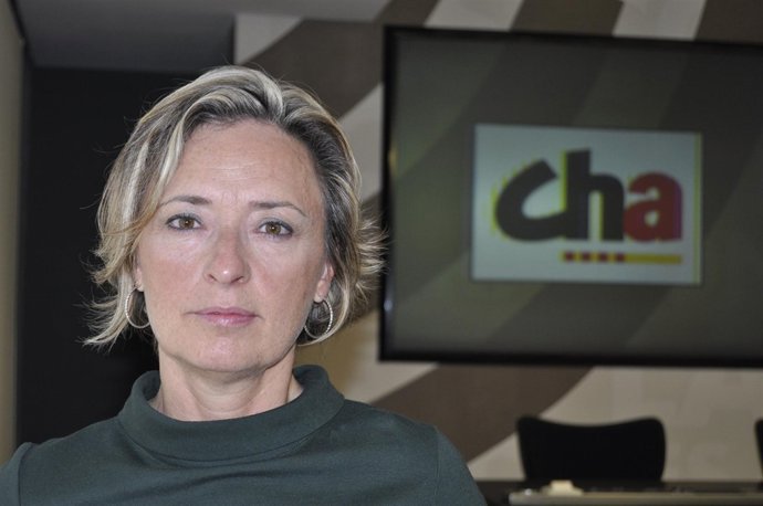 La portavoz parlamentaria de CHA, Nieves Ibeas.