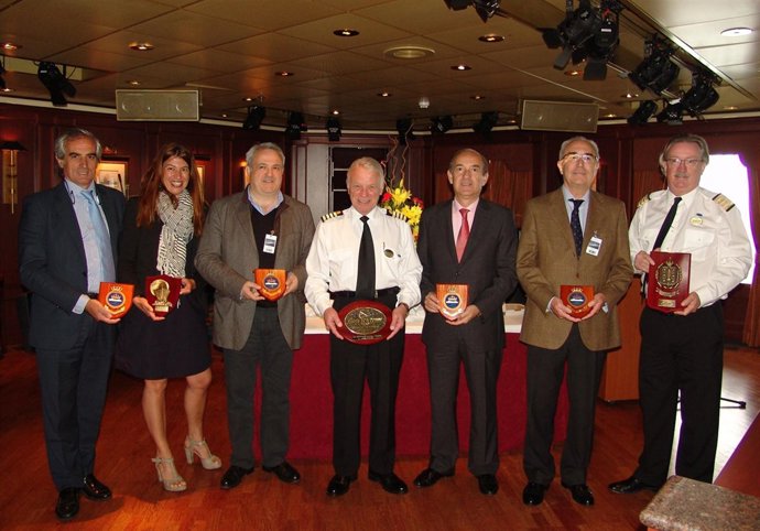 Recepción en el Puerto de A Coruña