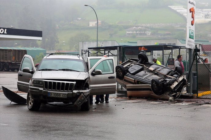 Accidente de tráfico en el Sotón (SRMA)