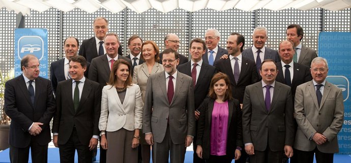 Foto de la reunión con el presidente Mariano Rajoy