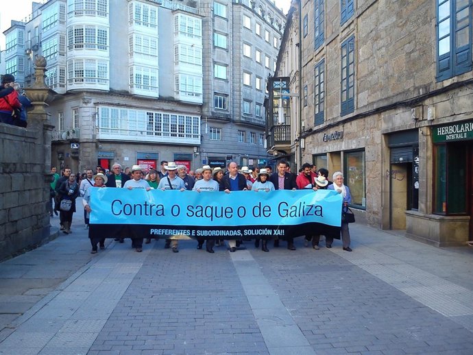 Manifestación preferentes pontevedra