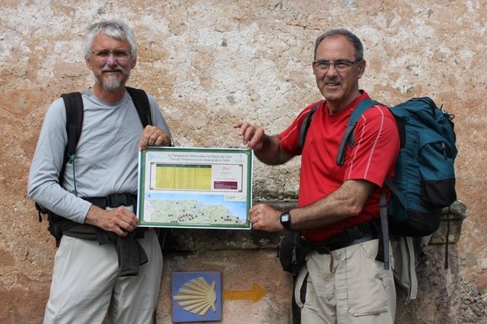 Peregrinos en la Comarca de la Sidra