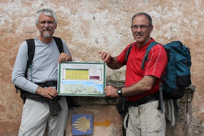 Peregrinos en la Comarca de la Sidra