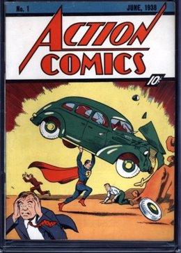 Superman en el primer número de Action Comics