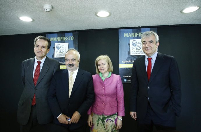 Luis Garicano, en la presentación del manifiesto por la ley de partidos