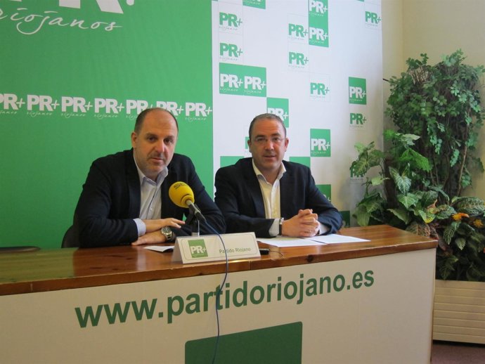 El presidente de PR+, González de Legarra, y el diputado de PR+, Gil Trincado