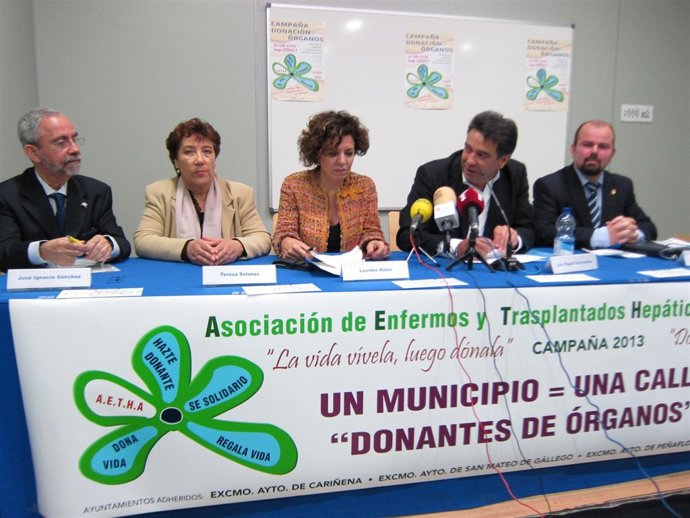 Presentación de la campaña 'Un municipio = una calle Donantes de Órganos'