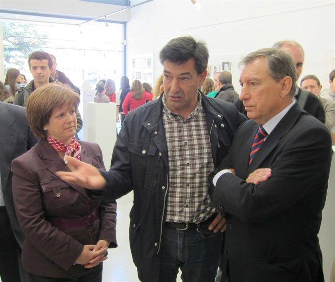 Juan José Mateos durante su visita al IES Delicias