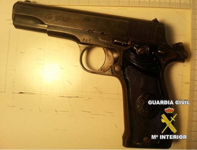 Pistola intervenida