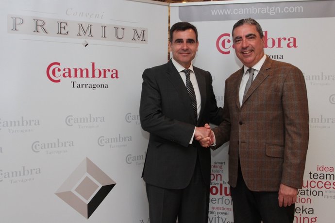 X.Adserà (Veremonte) y A.Abelló (Cámara de Tarragona)