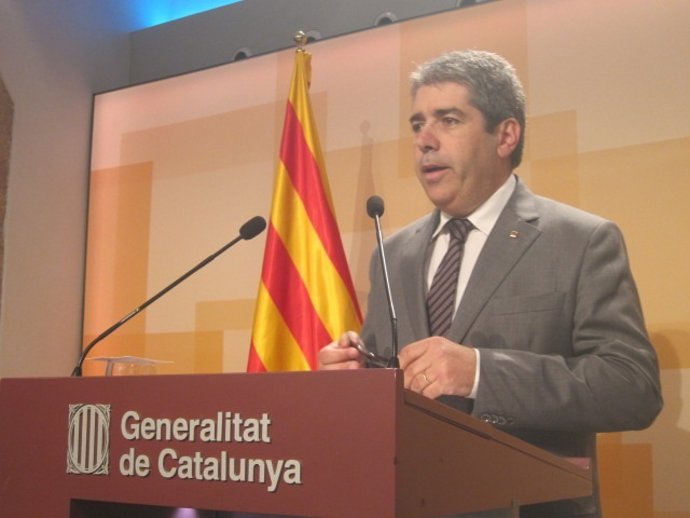 El conseller Francesc Homs, tras el Consell Executiu