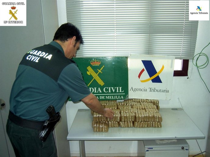 Droga intervenida en Melilla