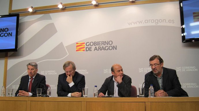 Aurelio López de Hita, Jesús Morte, Daniel Alastuey y Julián Buey